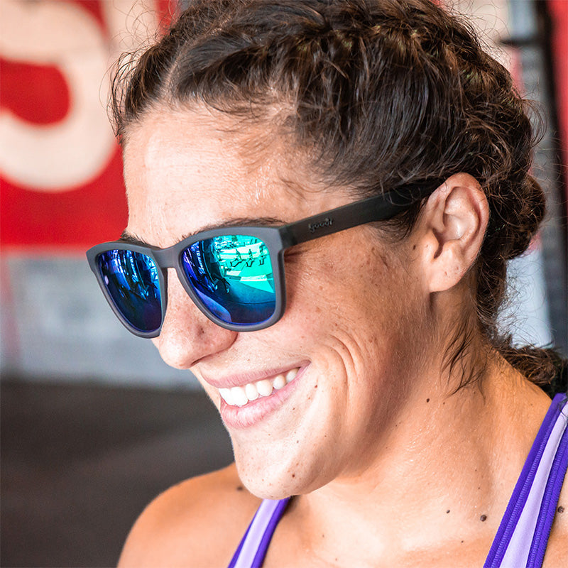 Gray & Silver Sunglasses - Silverback Squat Mobility Gray | Goodr