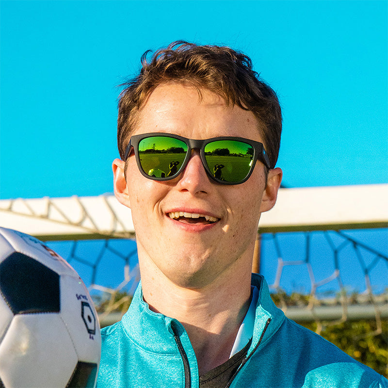 Teal Lens Sunglasses - Vincent's Absinthe Night Terrors Black | Goodr
