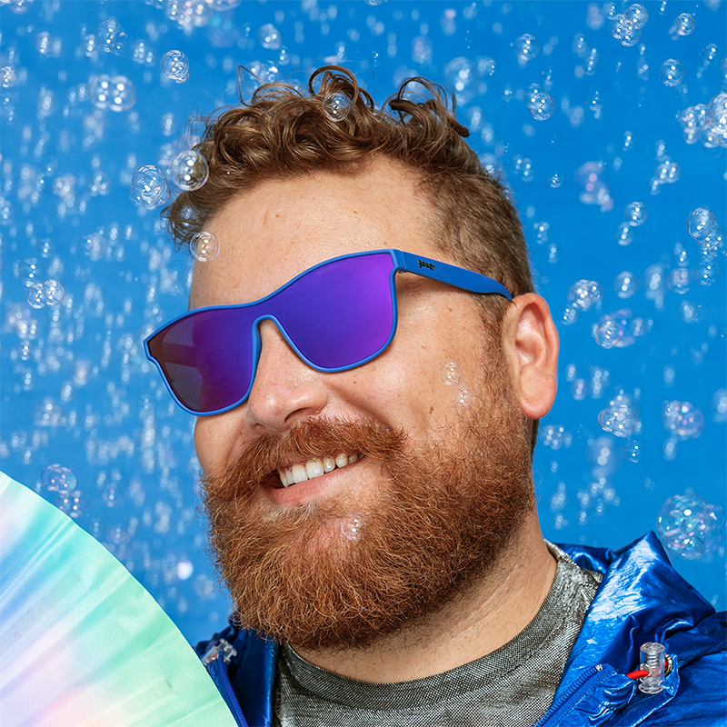 Blue and Purple Sunglasses - Best Dystopia Ever Blue | Goodr