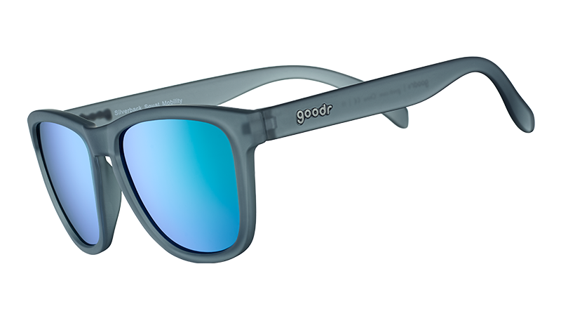 Gray & Silver Sunglasses - Silverback Squat Mobility Gray | Goodr
