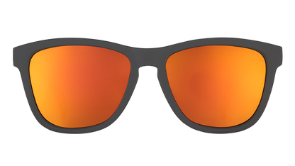 Amber Lens Sunglasses - Whiskey Shots With Satan Black | Goodr