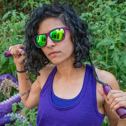 Purple Polarized Sunglasses - Gardening With A Kraken Purple | Goodr