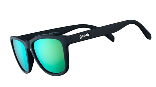 Teal Lens Sunglasses - Vincent's Absinthe Night Terrors Black | Goodr