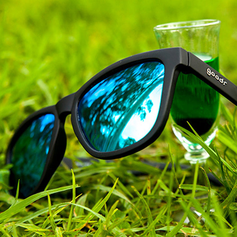 Teal Lens Sunglasses - Vincent's Absinthe Night Terrors Black | Goodr
