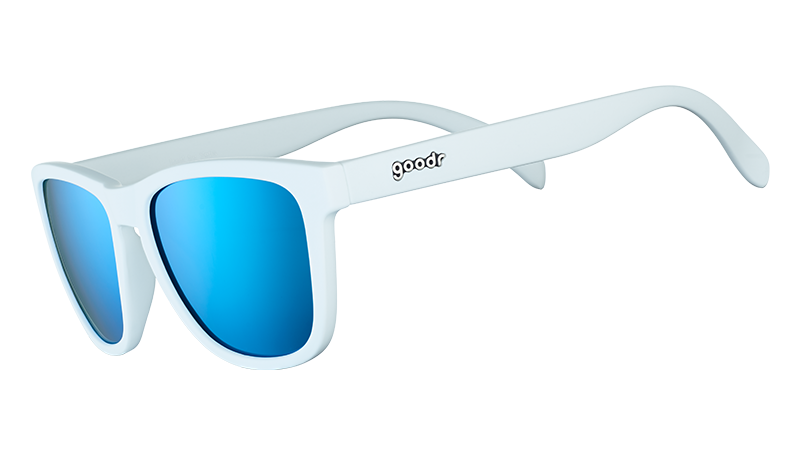 White and Blue Yeti Sunglasses - Iced By Yetis White | Goodr