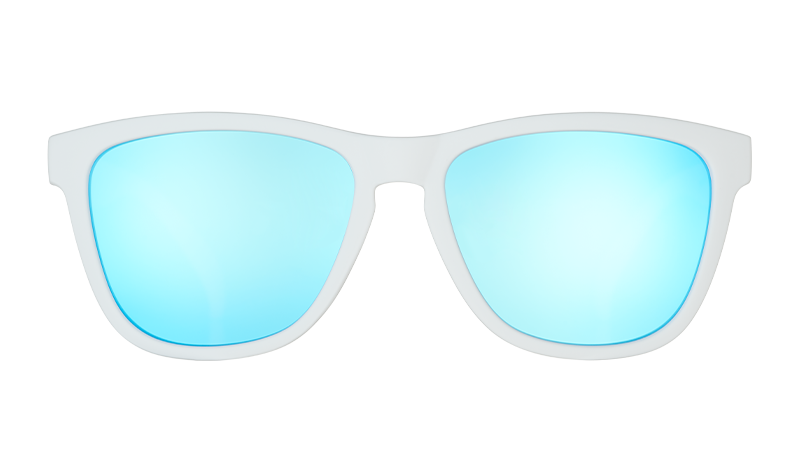 White and Blue Yeti Sunglasses - Iced By Yetis White | Goodr