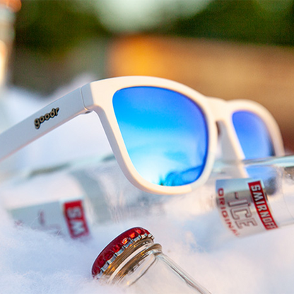 White and Blue Yeti Sunglasses - Iced By Yetis White | Goodr