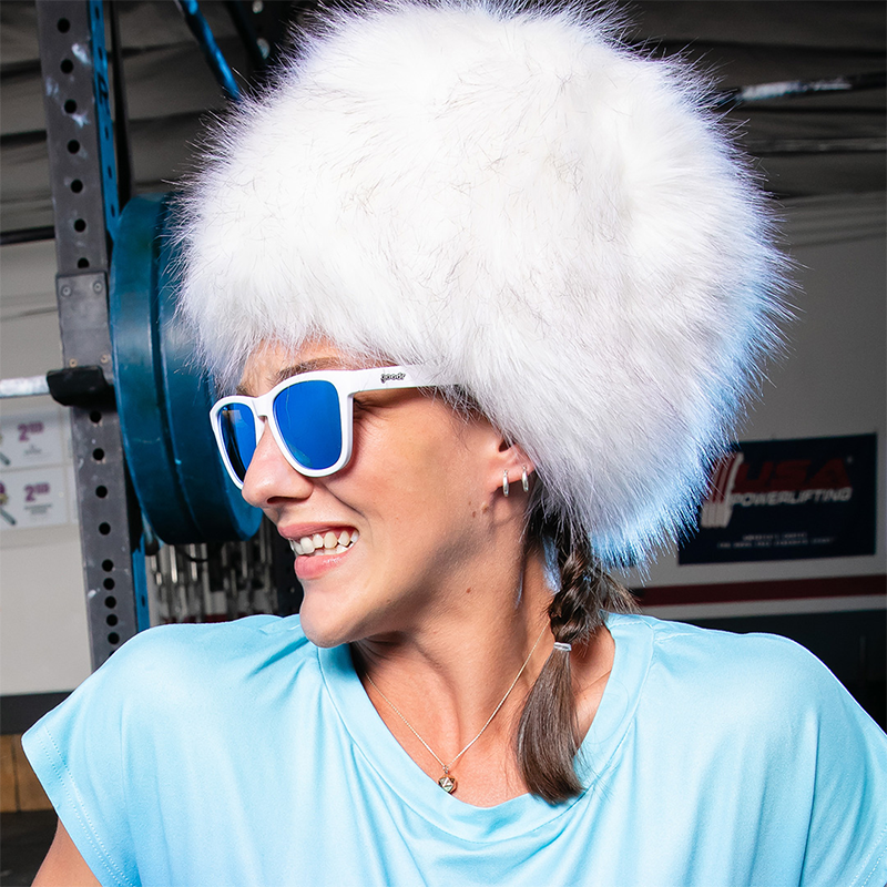 White and Blue Yeti Sunglasses - Iced By Yetis White | Goodr