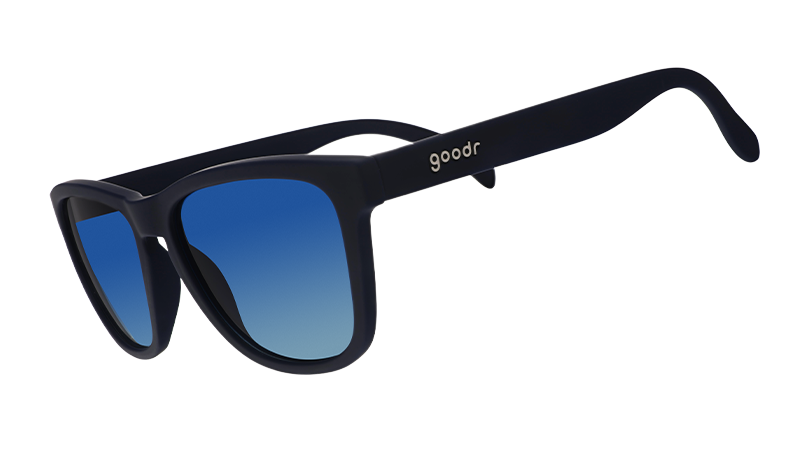 Navy Blue Sunglasses - Drinks Seawater, Sees Future Navy | Goodr