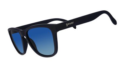 Navy Blue Sunglasses - Drinks Seawater, Sees Future Navy | Goodr