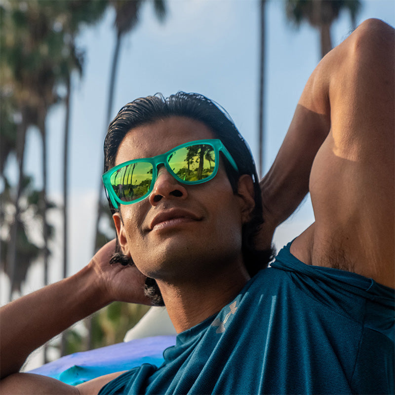 Teal Polarized Sunglasses - Nessy's Midnight Orgy Teal | Goodr