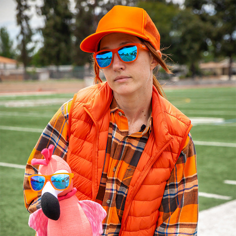 Orange and Blue Sunglasses - Donkey Goggles Orange | Goodr