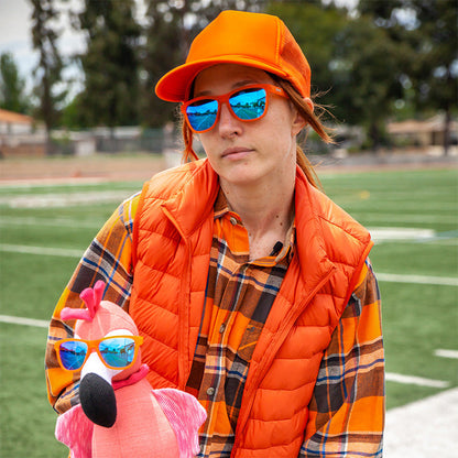 Orange and Blue Sunglasses - Donkey Goggles Orange | Goodr