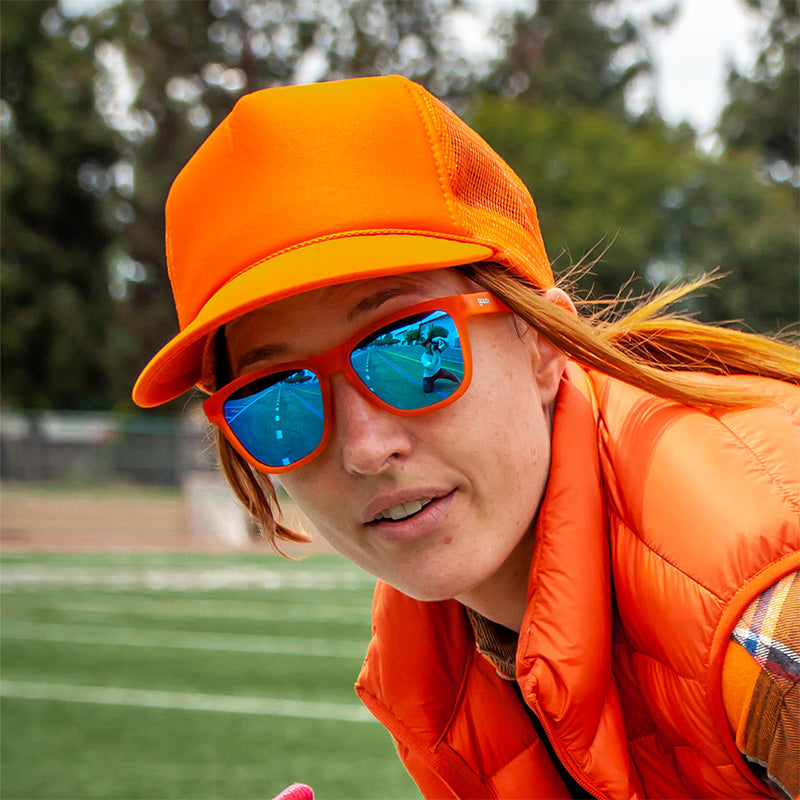 Orange and Blue Sunglasses - Donkey Goggles Orange | Goodr