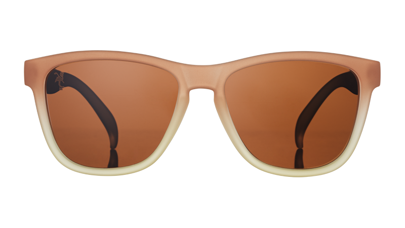 Brown Gradient Sunglasses for Golf - Three Parts Tee Light Brown | Goodr