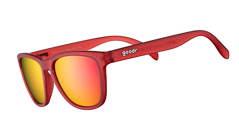Red Rose Sunglasses - Phoenix At A Bloody Mary Bar Red | Goodr