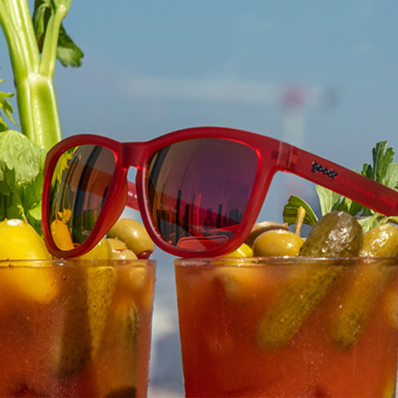 Red Rose Sunglasses - Phoenix At A Bloody Mary Bar Red | Goodr