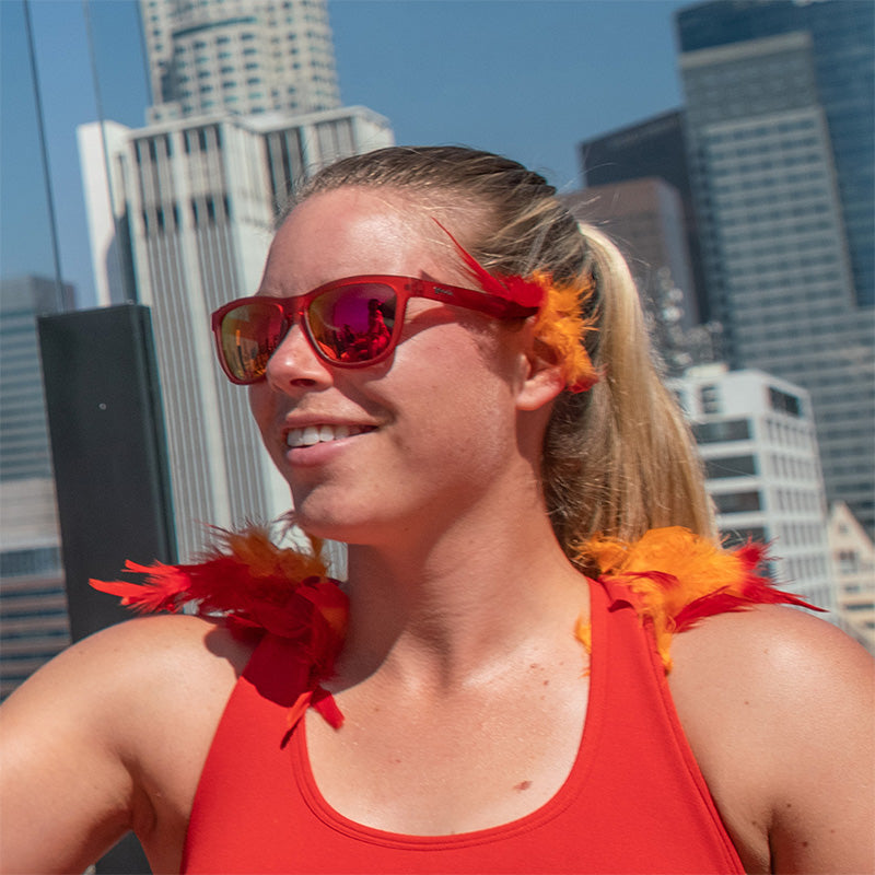 Red Rose Sunglasses - Phoenix At A Bloody Mary Bar Red | Goodr
