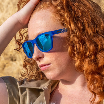 Blue on Blue Sunglasses - Falkor's Fever Dream Blue | Goodr