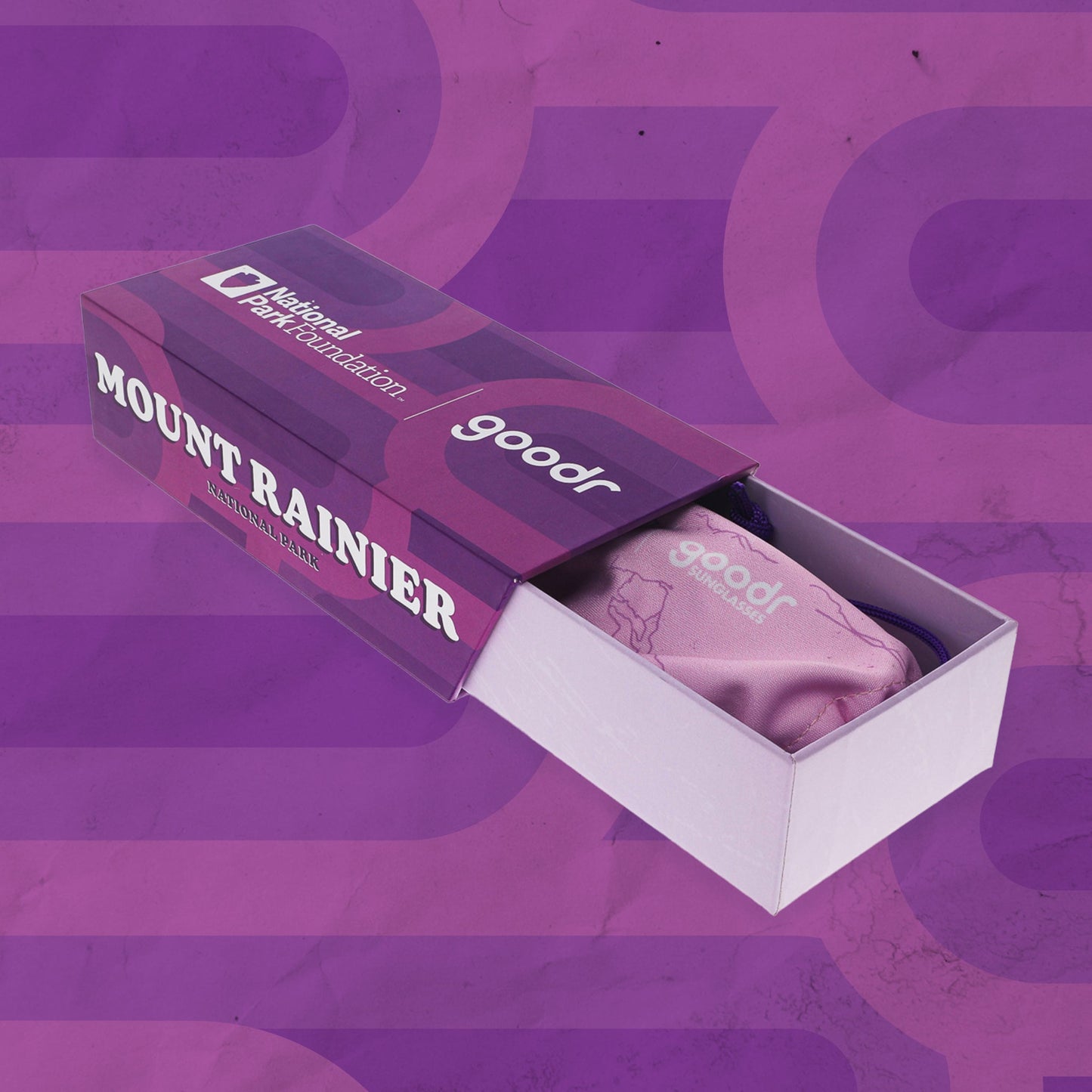 Mount Rainier National Park - goodr Sunglasses Light Pink | Goodr