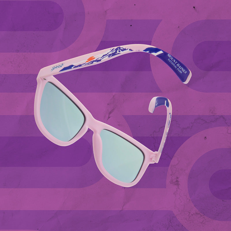 Mount Rainier National Park - goodr Sunglasses Light Pink | Goodr