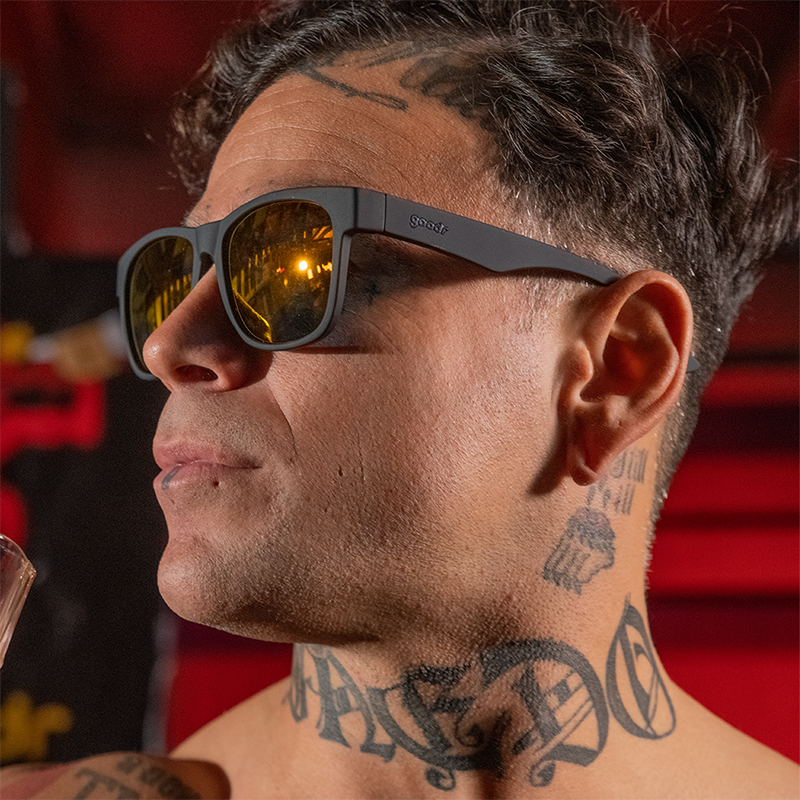 Beelzebub's Bourbon Burpees - Bourbon Sunnies Black | Goodr