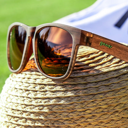 Wood Grain Sunglasses - Just Knock It On Brown | Goodr