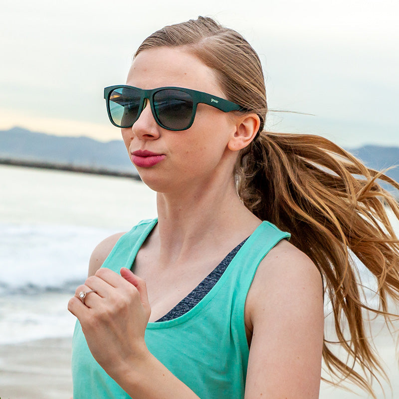 Dark Green Sunglasses - Mint Julep Electroshocks Green | Goodr