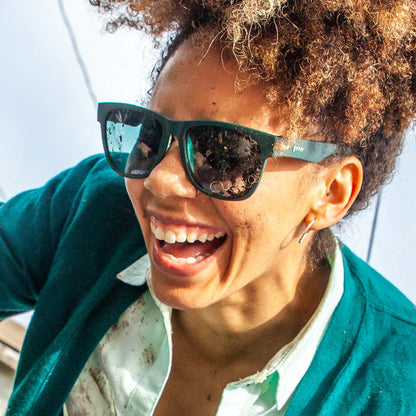 Dark Green Sunglasses - Mint Julep Electroshocks Green | Goodr