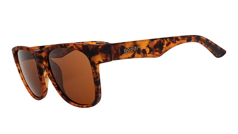 Large Tortoiseshell Sunglasses: Hellhound Hallucinations Brown | Goodr