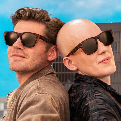Large Tortoiseshell Sunglasses: Hellhound Hallucinations Brown | Goodr