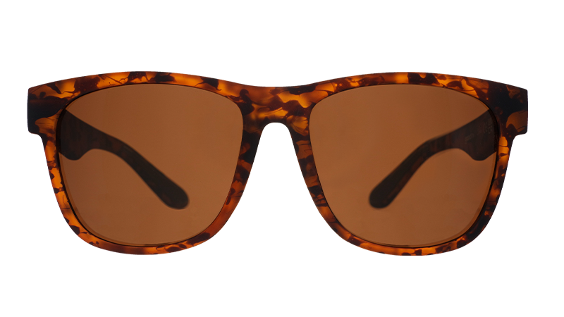 Large Tortoiseshell Sunglasses: Hellhound Hallucinations Brown | Goodr