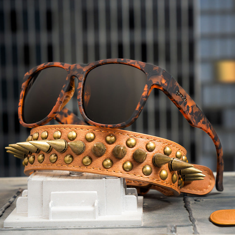 Large Tortoiseshell Sunglasses: Hellhound Hallucinations Brown | Goodr