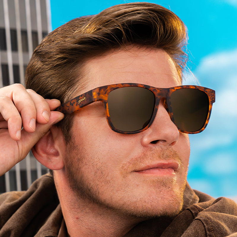 Large Tortoiseshell Sunglasses: Hellhound Hallucinations Brown | Goodr