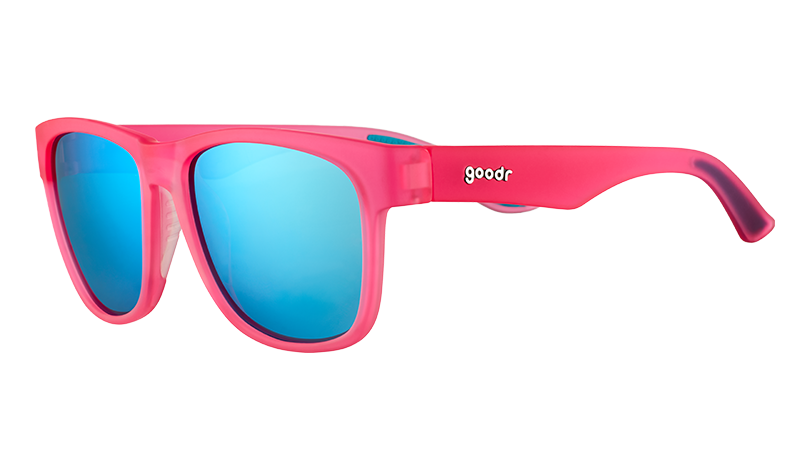 Big Pink Sunglasses - Do You Even Pistol, Flamingo Pink | Goodr