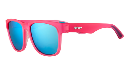 Big Pink Sunglasses - Do You Even Pistol, Flamingo Pink | Goodr