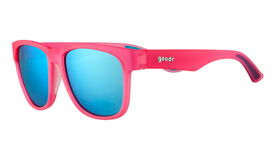 Big Pink Sunglasses - Do You Even Pistol, Flamingo Pink | Goodr