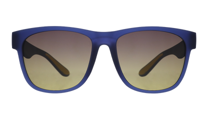 Blue & Yellow Sunglasses: Electric Beluga Boogaloo Navy | Goodr