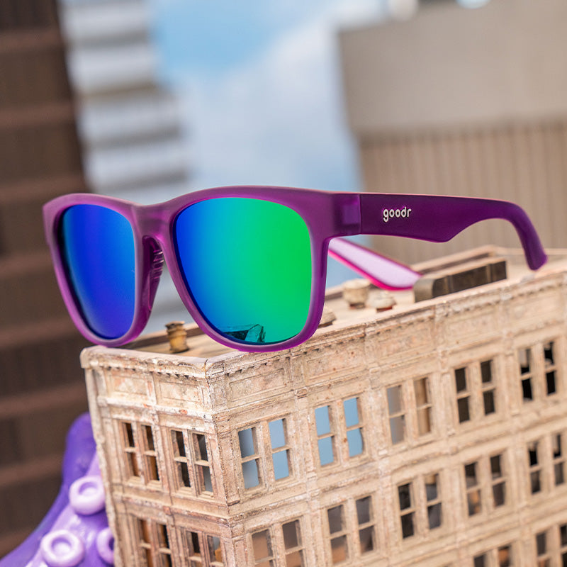 Purple & Green Sunglasses- Colossal Squid Confessions Purple | Goodr