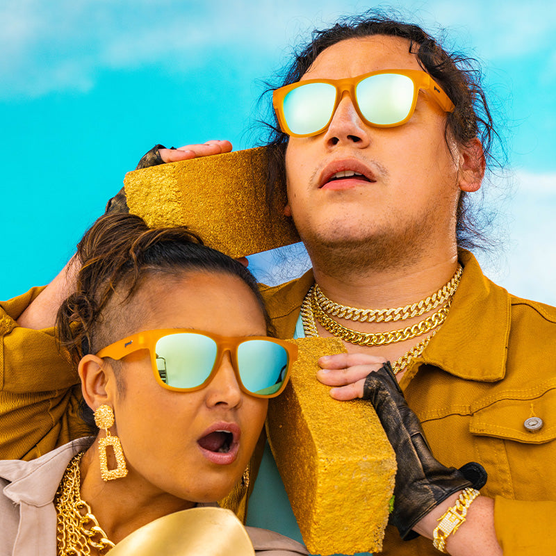 Light Orange Sunglasses - Gold Digging With Sasquatch Orange | Goodr