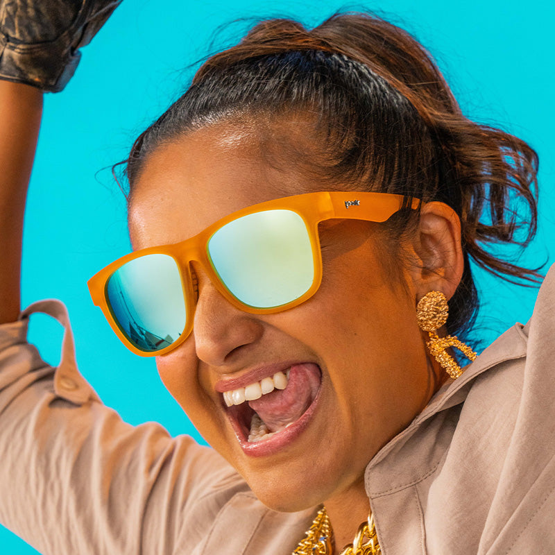 Light Orange Sunglasses - Gold Digging With Sasquatch Orange | Goodr