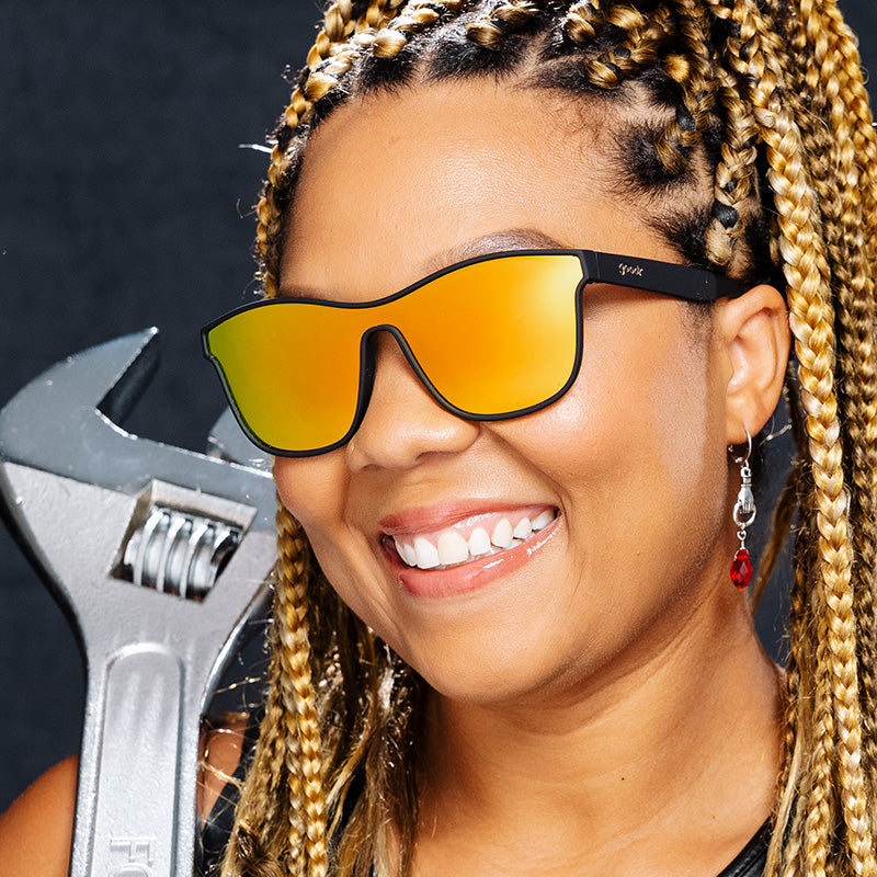 Futuristic Black Sunglasses - From Zero to Blitzed Black | Goodr