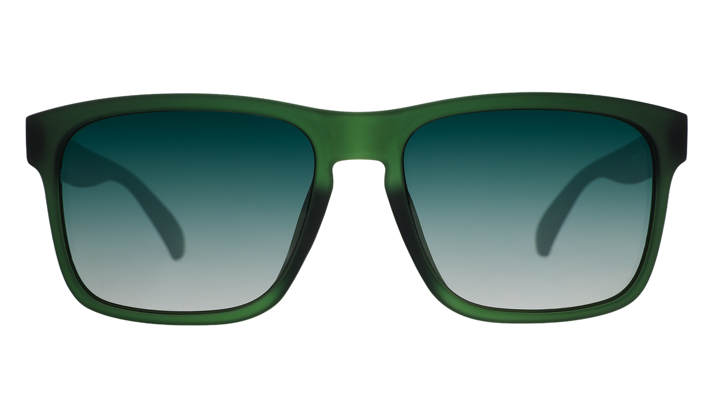 Dark Green Sunglasses - Emerald City Timeshare Dark Green | Goodr