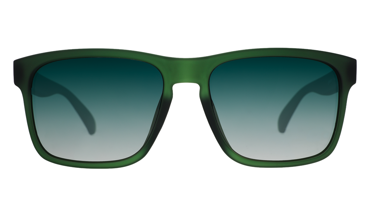Dark Green Sunglasses - Emerald City Timeshare Dark Green | Goodr