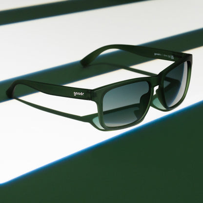 Dark Green Sunglasses - Emerald City Timeshare Dark Green | Goodr