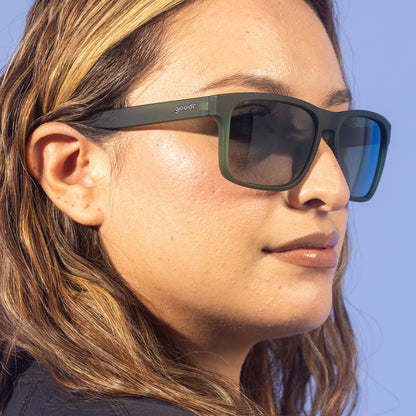 Dark Green Sunglasses - Emerald City Timeshare Dark Green | Goodr
