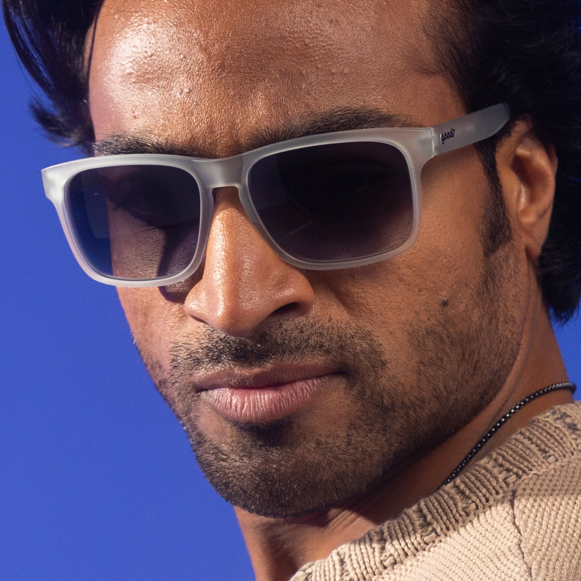 Translucent Gray Sunglasses - Casually Juggles Boulders Translucent Gray | Goodr