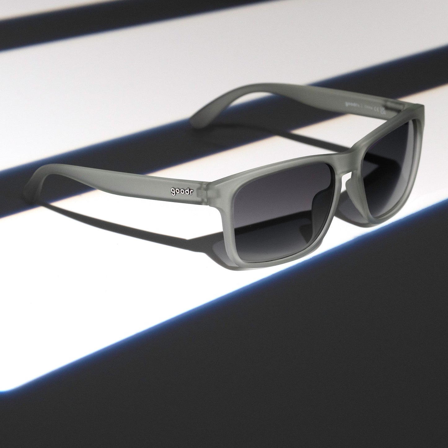 Translucent Gray Sunglasses - Casually Juggles Boulders Translucent Gray | Goodr