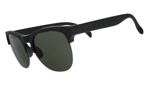 Black Half-Rim Sunglasses - Members Only Misfit Black | Goodr