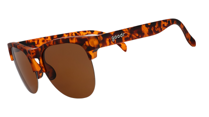 Tortoiseshell Half-Rim Sunglasses - Positively Cosmopolitan Brown | Goodr